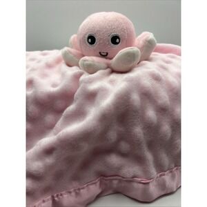 Security Blanket Lovey Pink Octopus Textured Cartoon Octopus 16"‎